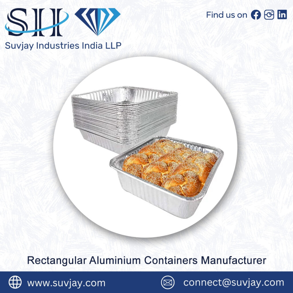 Rectangular Aluminium Containers Manufacturer